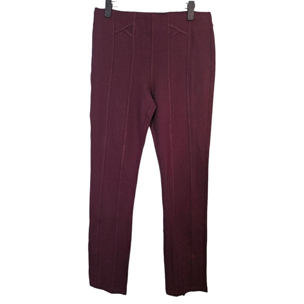 Coco Y Club CYC wine colored pull on tummy control pants. Size 10. NWT.